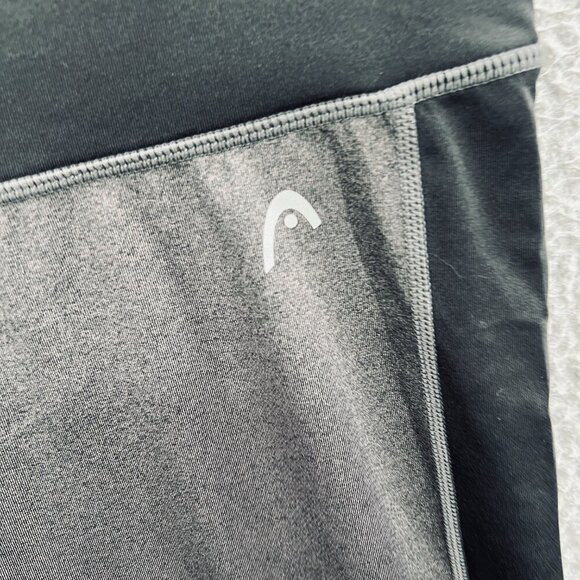 Head Womens Athletic Pant Large Gray Black Stretch Performance Gym Leggings Yoga - Picture 3 of 8